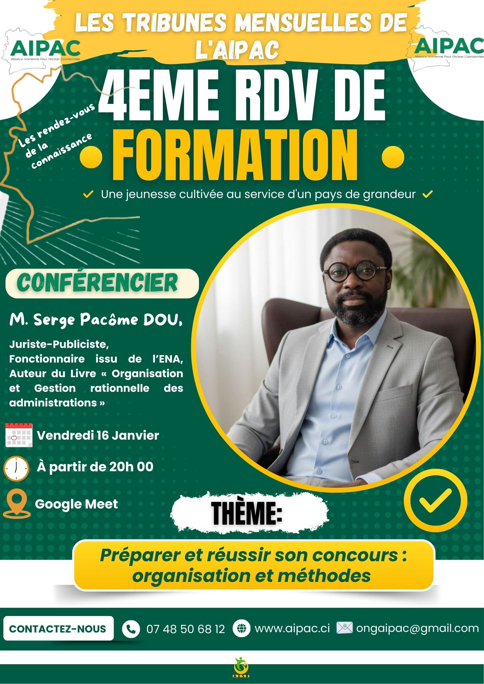 4ÈME RENDEZ-VOUS DES TRIBUNES MENSUELLES DE L’AIPAC